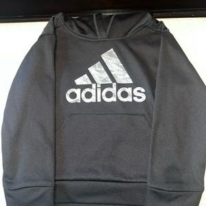 Toddler Black  Adidas hoodie with front pockets